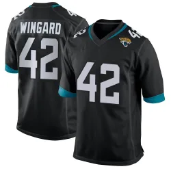 Men's Andrew Wingard Jacksonville Jaguars No.42 Game Jersey - Black