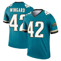 Men's Andrew Wingard Jacksonville Jaguars No.42 Legend Prowler Throwback Jersey - Teal