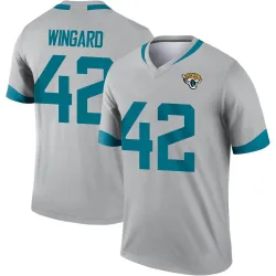 Men's Andrew Wingard Jacksonville Jaguars No.42 Legend Silver Inverted Jersey