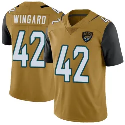 Men's Andrew Wingard Jacksonville Jaguars No.42 Limited Color Rush Vapor Untouchable Jersey - Gold