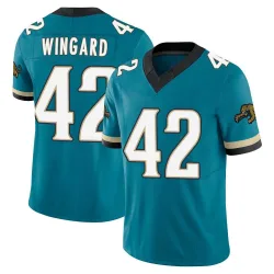 Men's Andrew Wingard Jacksonville Jaguars No.42 Limited Prowler Throwback Vapor F.U.S.E. Jersey - Teal