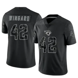Men's Andrew Wingard Jacksonville Jaguars No.42 Limited Reflective Jersey - Black