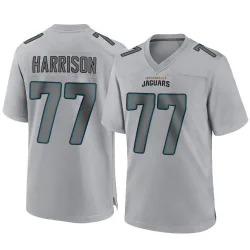 Men's Anton Harrison Jacksonville Jaguars No.77 Game Atmosphere Fashion Jersey - Gray