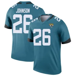 Men's Antonio Johnson Jacksonville Jaguars No.26 Legend Color Rush Jersey - Teal