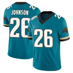 Men's Antonio Johnson Jacksonville Jaguars No.26 Limited Prowler Throwback Vapor F.U.S.E. Jersey - Teal