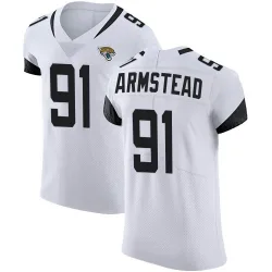 Men's Arik Armstead Jacksonville Jaguars No.91 Elite Vapor Untouchable Road Jersey - White