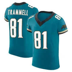 Men's Austin Trammell Jacksonville Jaguars No.81 Elite Prowler Throwback Vapor F.U.S.E. Jersey - Teal