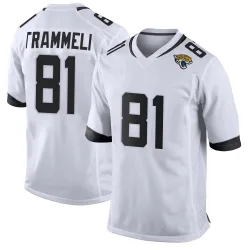 Men's Austin Trammell Jacksonville Jaguars No.81 Game Jersey - White