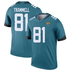 Men's Austin Trammell Jacksonville Jaguars No.81 Legend Color Rush Jersey - Teal