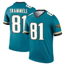 Men's Austin Trammell Jacksonville Jaguars No.81 Legend Prowler Throwback Jersey - Teal
