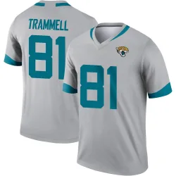 Men's Austin Trammell Jacksonville Jaguars No.81 Legend Silver Inverted Jersey