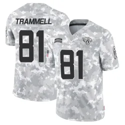 Men's Austin Trammell Jacksonville Jaguars No.81 Limited 2024 Salute to Service Jersey - Arctic Camo