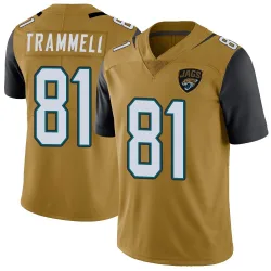 Men's Austin Trammell Jacksonville Jaguars No.81 Limited Color Rush Vapor Untouchable Jersey - Gold