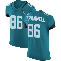 Men's Austin Trammell Jacksonville Jaguars No.86 Elite Vapor Untouchable Alternate Jersey - Teal