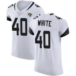 Men's Aydan White Jacksonville Jaguars No.40 Elite Vapor Untouchable Road Jersey - White