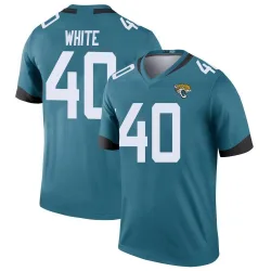 Men's Aydan White Jacksonville Jaguars No.40 Legend Color Rush Jersey - Teal