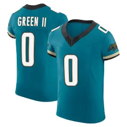 Men's BJ Green II Jacksonville Jaguars No.0 Elite Prowler Throwback Vapor F.U.S.E. Jersey - Teal