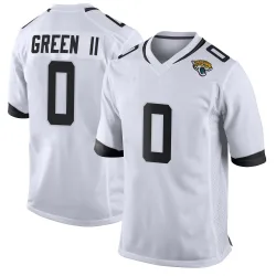 Men's BJ Green II Jacksonville Jaguars No.0 Game Jersey - White
