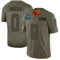 Men's BJ Green II Jacksonville Jaguars No.0 Limited 2019 Salute to Service Jersey - Camo