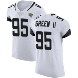 Men's BJ Green II Jacksonville Jaguars No.95 Elite Vapor Untouchable Road Jersey - White