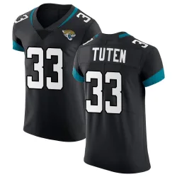 Men's Bhayshul Tuten Jacksonville Jaguars No.33 Elite Vapor Untouchable Jersey - Black