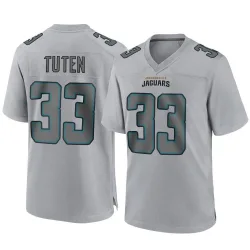 Men's Bhayshul Tuten Jacksonville Jaguars No.33 Game Atmosphere Fashion Jersey - Gray