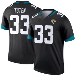 Men's Bhayshul Tuten Jacksonville Jaguars No.33 Legend Jersey - Black