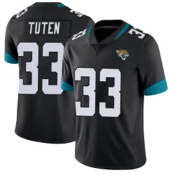 Men's Bhayshul Tuten Jacksonville Jaguars No.33 Limited Vapor Untouchable Jersey - Black