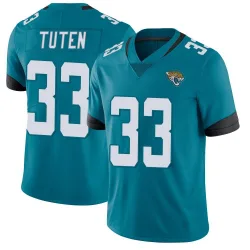 Men's Bhayshul Tuten Jacksonville Jaguars No.33 Limited Vapor Untouchable Jersey - Teal
