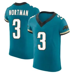 Men's Brad Nortman Jacksonville Jaguars No.3 Elite Prowler Throwback Vapor F.U.S.E. Jersey - Teal
