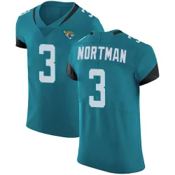Men's Brad Nortman Jacksonville Jaguars No.3 Elite Vapor Untouchable Alternate Jersey - Teal