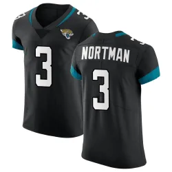 Men's Brad Nortman Jacksonville Jaguars No.3 Elite Vapor Untouchable Jersey - Black