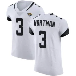 Men's Brad Nortman Jacksonville Jaguars No.3 Elite Vapor Untouchable Road Jersey - White