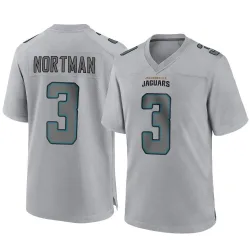 Men's Brad Nortman Jacksonville Jaguars No.3 Game Atmosphere Fashion Jersey - Gray