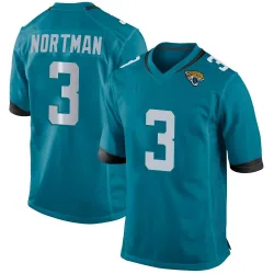 Men's Brad Nortman Jacksonville Jaguars No.3 Game Jersey - Teal
