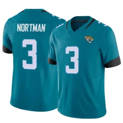 Men's Brad Nortman Jacksonville Jaguars No.3 Limited Vapor F.U.S.E. Jersey - Teal