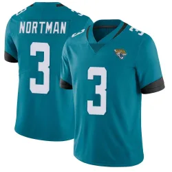 Men's Brad Nortman Jacksonville Jaguars No.3 Limited Vapor Untouchable Jersey - Teal