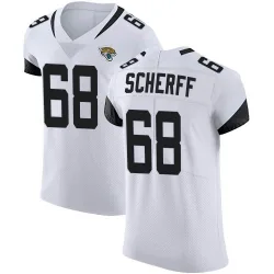 Men's Brandon Scherff Jacksonville Jaguars No.68 Elite Vapor Untouchable Road Jersey - White