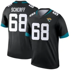 Men's Brandon Scherff Jacksonville Jaguars No.68 Legend Jersey - Black