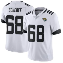 Men's Brandon Scherff Jacksonville Jaguars No.68 Limited Vapor Untouchable Jersey - White