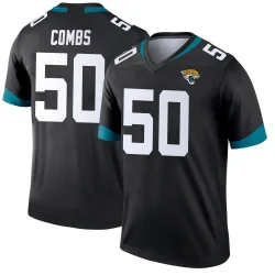 Men's Branson Combs Jacksonville Jaguars No.50 Legend Jersey - Black