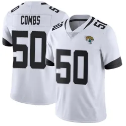 Men's Branson Combs Jacksonville Jaguars No.50 Limited Vapor Untouchable Jersey - White