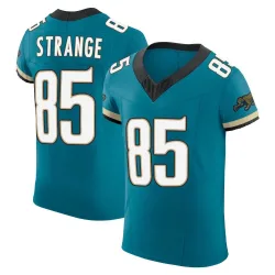 Men's Brenton Strange Jacksonville Jaguars No.85 Elite Prowler Throwback Vapor F.U.S.E. Jersey - Teal