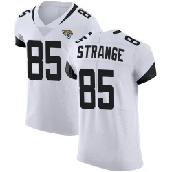 Men's Brenton Strange Jacksonville Jaguars No.85 Elite Vapor Untouchable Road Jersey - White