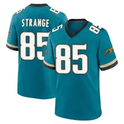 Men's Brenton Strange Jacksonville Jaguars No.85 Game Prowler Throwback Jersey - Teal