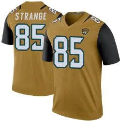 Men's Brenton Strange Jacksonville Jaguars No.85 Legend Color Rush Bold Jersey - Gold