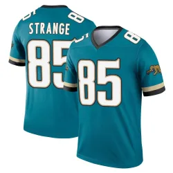 Men's Brenton Strange Jacksonville Jaguars No.85 Legend Prowler Throwback Jersey - Teal