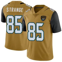 Men's Brenton Strange Jacksonville Jaguars No.85 Limited Color Rush Vapor Untouchable Jersey - Gold