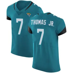 Men's Brian Thomas Jr. Jacksonville Jaguars No.7 Elite Vapor Untouchable Alternate Jersey - Teal