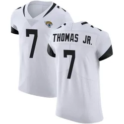 Men's Brian Thomas Jr. Jacksonville Jaguars No.7 Elite Vapor Untouchable Road Jersey - White